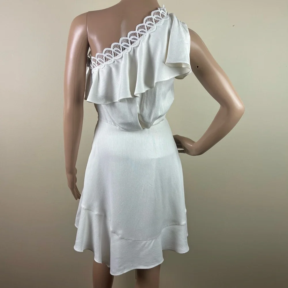 NEW IRO IVORY ONE-SHOULDER MINI DRESS - Picture 7 of 9